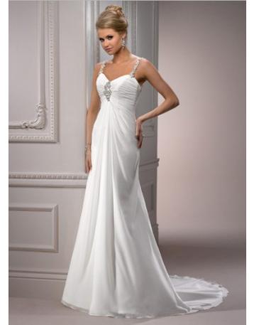 maggie sottero chiffon wedding dress